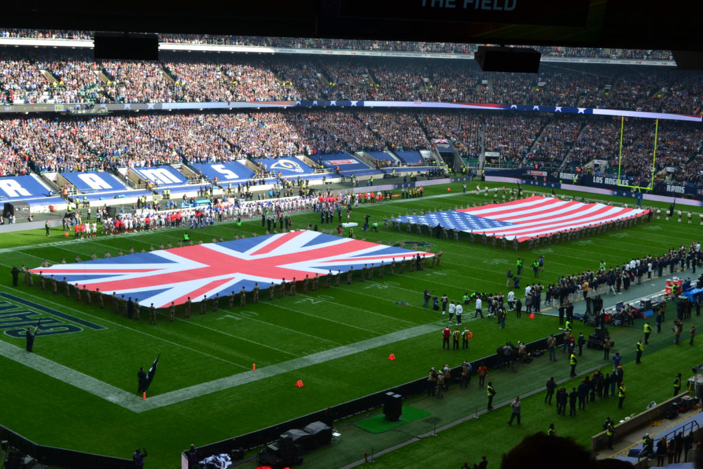 LA Rams NFL London Flag - Wembley Stadium